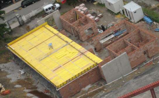 Una vista de las obras de la escuela de Montenuño Una vista de las obras de la escuela de Montenuño