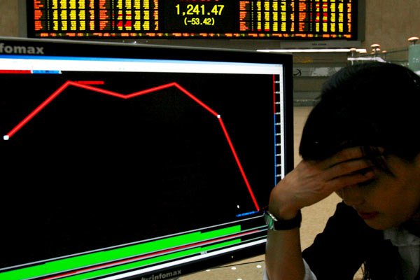 Desplome en la Bolsa. Desplome en la Bolsa.