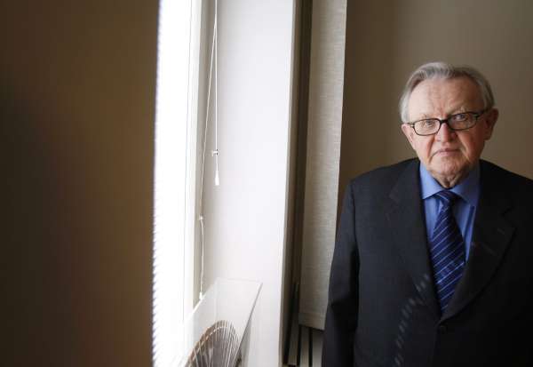 Martti Ahtisaari, premio Nobel de la Paz Martti Ahtisaari, premio Nobel de la Paz