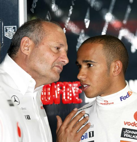 Ron Dennis y Lewis Hamilton Ron Dennis y Lewis Hamilton