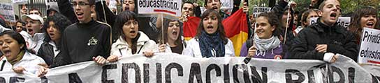 Protestas de estudiantes.