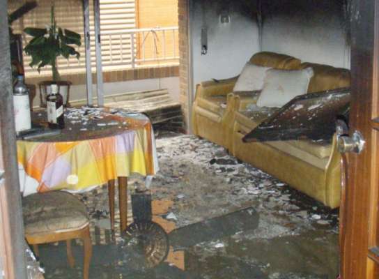 Muere calcinado en su vivienda Muere calcinado en su vivienda