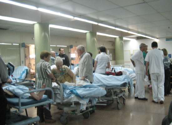 Urgencias del hospital de Vall d'Hebrón. Urgencias del hospital de Vall d'Hebrón.