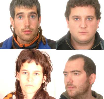 Etarras detenidos Etarras detenidos