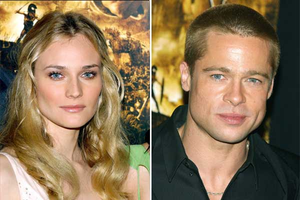 Diane Kruger y Brad Pitt Diane Kruger y Brad Pitt