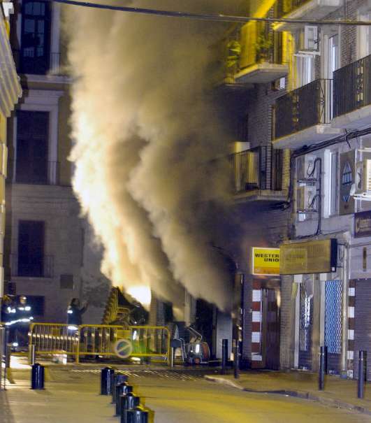 Incendio en el restaurante El Quincho Incendio en el restaurante El Quincho