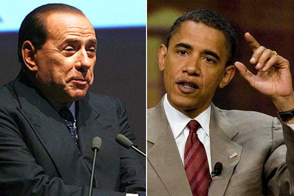 Berlusconi y Obama Berlusconi y Obama