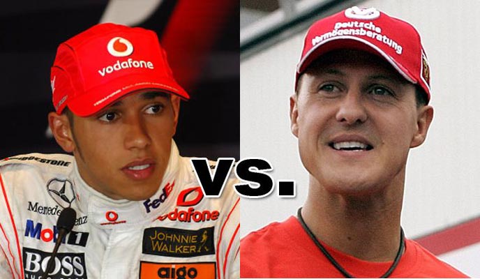 Hamilton y Schumacher Hamilton y Schumacher
