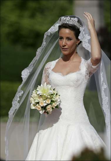 Marie Cavallier, princesa de Dinamarca el día de su boda Marie Cavallier, princesa de Dinamarca el día de su boda