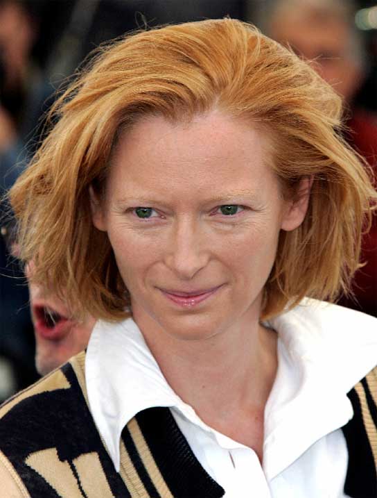 La actriz escocesa Tilda Swinton. La actriz escocesa Tilda Swinton.