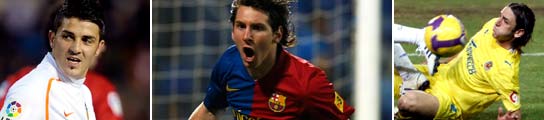 Villa, messi y Gonzalo Rodríguez Villa, messi y Gonzalo Rodríguez
