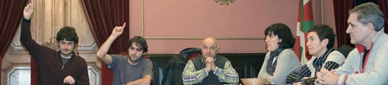 Pleno en el Ayuntamiento de Azpeitia.
