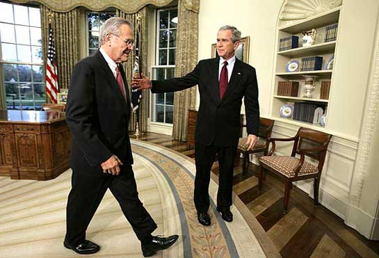 Rumsfeld y Bush Rumsfeld y Bush