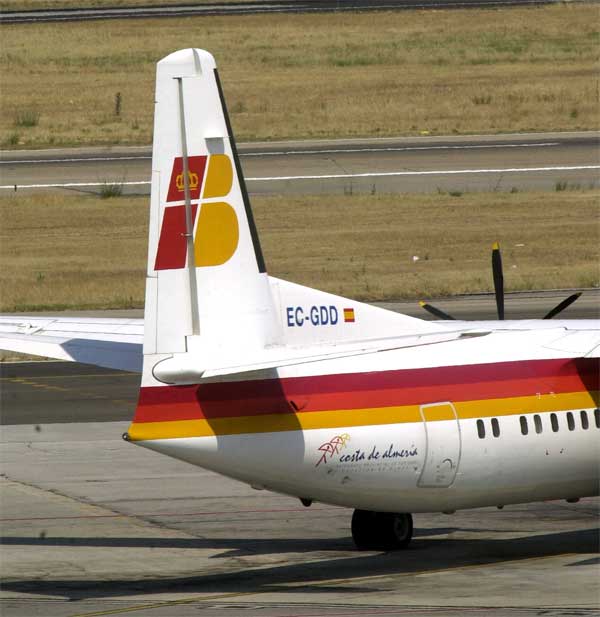 Imagen de un avión de la compañía Iberia. Imagen de un avión de la compañía Iberia.