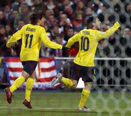 Messi celebra su tanto Messi celebra su tanto