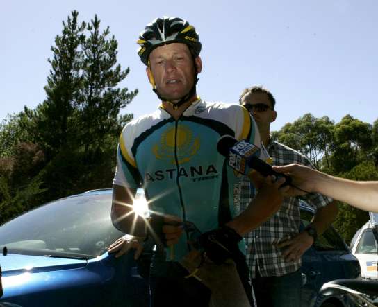 Lance Armstrong, en Australia Lance Armstrong, en Australia
