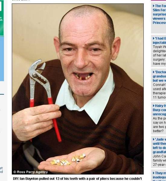 Ian Boynton se ha arrancado los dientes que le dolían. Ian Boynton se ha arrancado los dientes que le dolían.