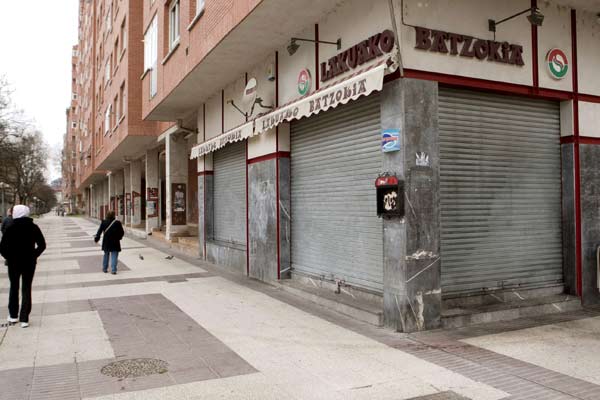 El 'batzoki' atacado. El 'batzoki' atacado.