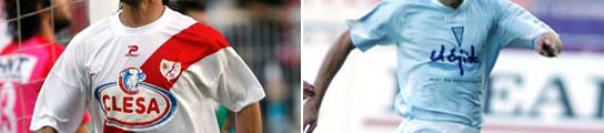 Una imagen de los jugadores del Rayo Vallecano y del Poli Ejido. Una imagen de los jugadores del Rayo Vallecano y del Poli Ejido.