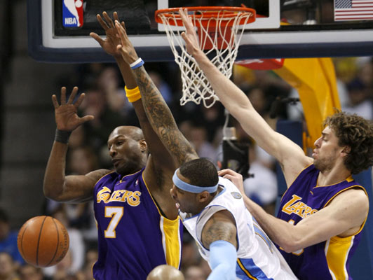 Carmelo Anthon, Lamar Odom y Pau Gasol Carmelo Anthon, Lamar Odom y Pau Gasol