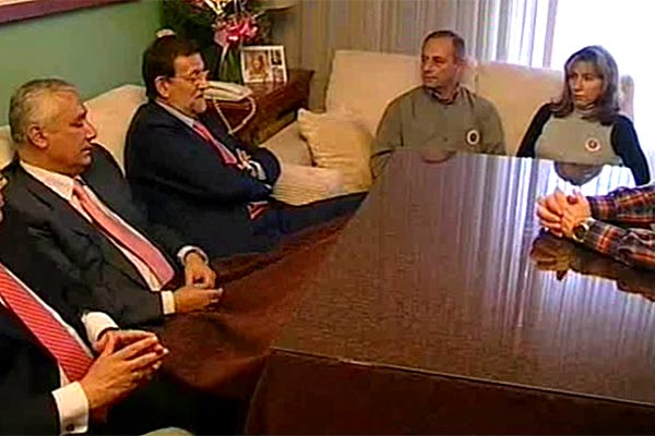 Rajoy en casa de los padres de Marta Rajoy en casa de los padres de Marta