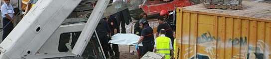 Cinco operarios mueren en una obra en Poblenou.