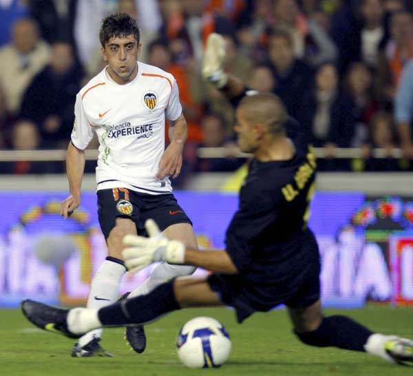 Pablo Hernéndez y Víctor Valdés Pablo Hernéndez y Víctor Valdés