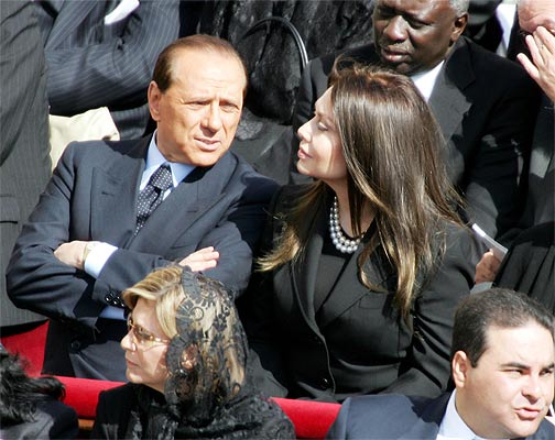 Berlusconi y Veronica Lario Berlusconi y Veronica Lario