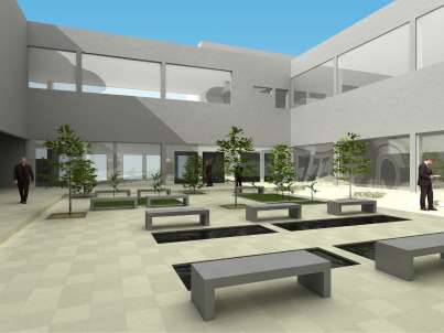 Imagen de la recreación del futuro Conservatorio. Imagen de la recreación del futuro Conservatorio.
