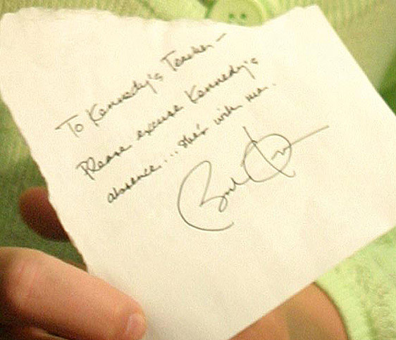 Nota de Obama Nota de Obama