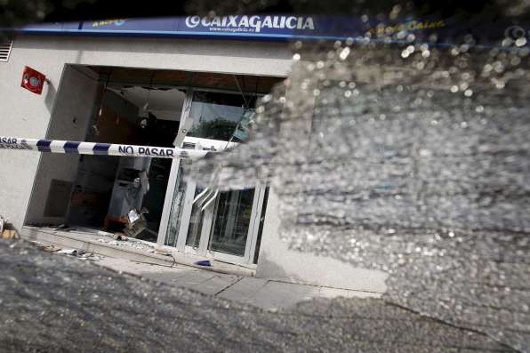 Bomba en un cajero de Vigo Bomba en un cajero de Vigo