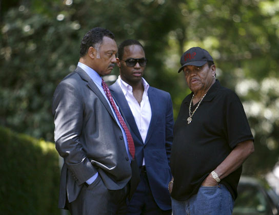Jessy Jackson y el padre de Michael, Joe. Jessy Jackson y el padre de Michael, Joe.