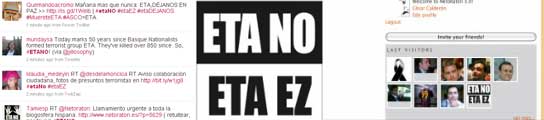 Twitter contra ETA Twitter contra ETA