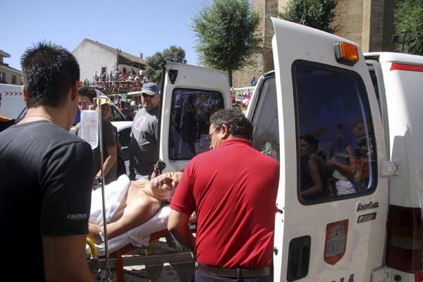 Atendido por una cornada Atendido por una cornada