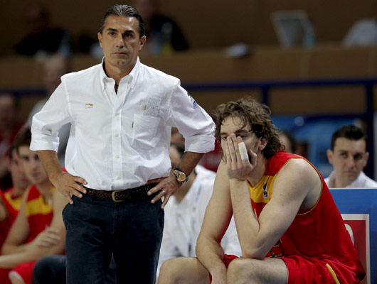 Sergio Scariolo y Pau Gasol Sergio Scariolo y Pau Gasol