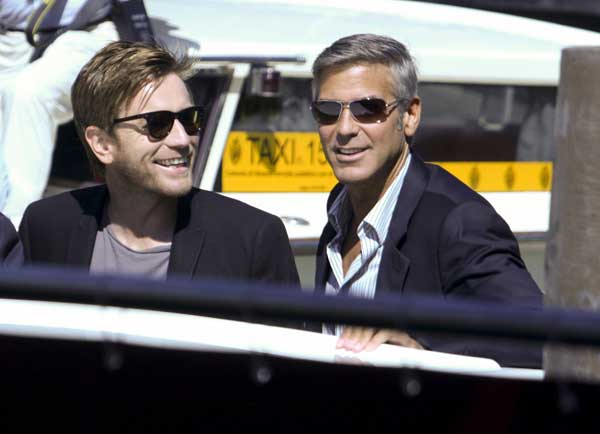 Ewan McGregor y George Clooney Ewan McGregor y George Clooney