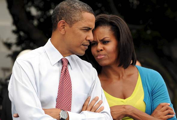El matrimonio Obama. El matrimonio Obama.