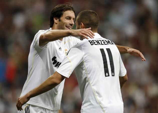 Karim Benzema y Ruud Van Nistelrooy Karim Benzema y Ruud Van Nistelrooy