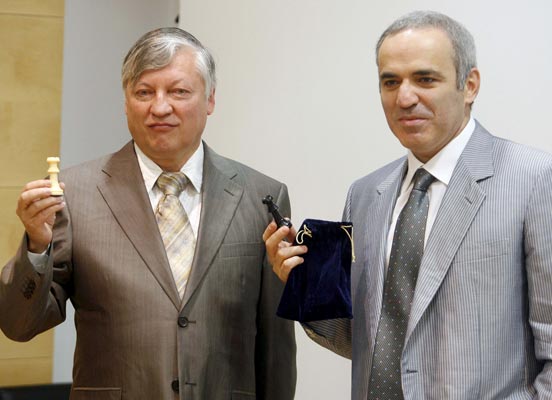 Garry Kasparov y Anatoly Karpov, Garry Kasparov y Anatoly Karpov,