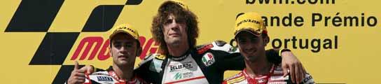 Marco Simoncelli, Mike Di Meglio y Héctor Barberá