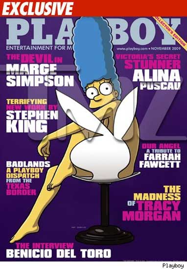 Marge Simpson en 'Playboy' Marge Simpson en 'Playboy'