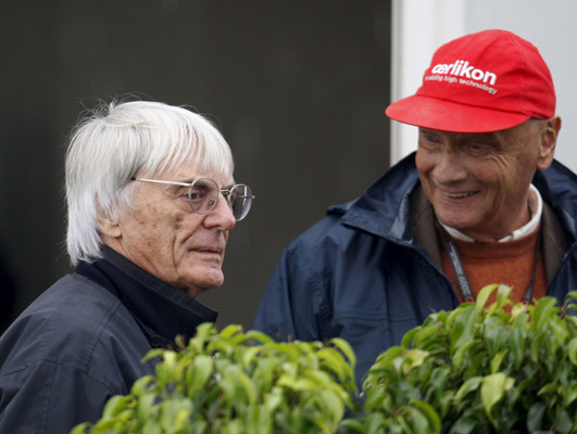 Bernie Ecclestone y Nikki Lauda Bernie Ecclestone y Nikki Lauda