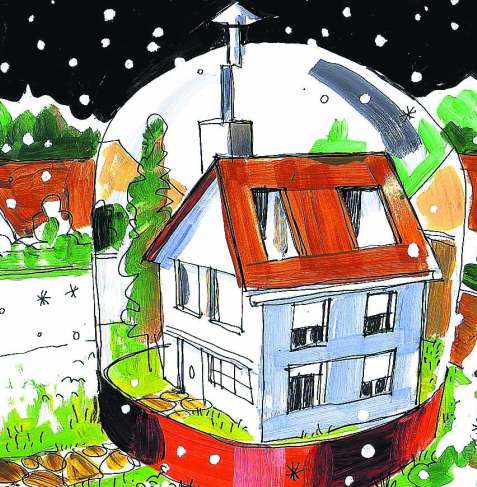 Vivienda en invierno Vivienda en invierno