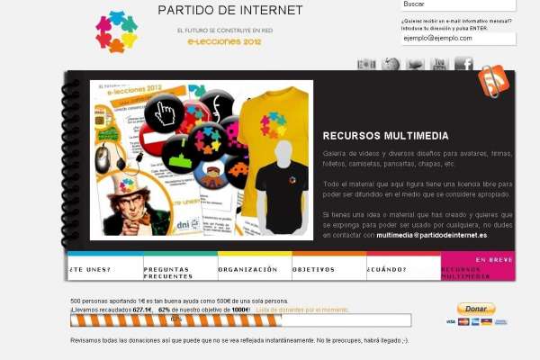 Web del Partido de Internet Web del Partido de Internet