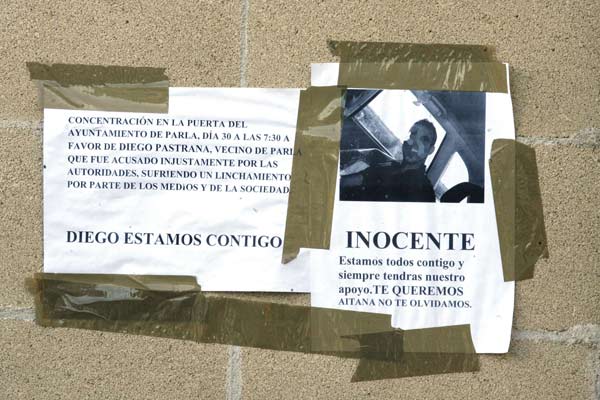 Cartel de apoyo a Diego. Cartel de apoyo a Diego.