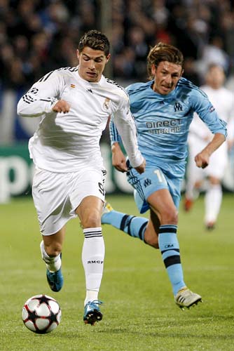 Cristiano Ronaldo y Gabriel Heinze Cristiano Ronaldo y Gabriel Heinze