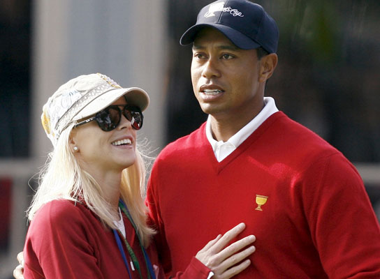 Tiger Woods y su mujer Tiger Woods y su mujer