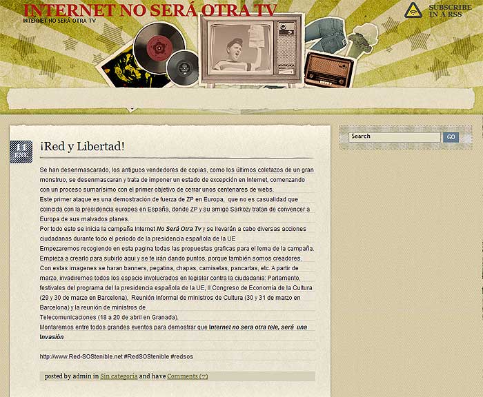 'Internet no será otra tele' 'Internet no será otra tele'