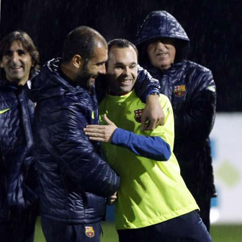 Guardiola e Iniesta Guardiola e Iniesta