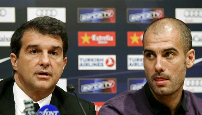 Laporta y Guardiola Laporta y Guardiola